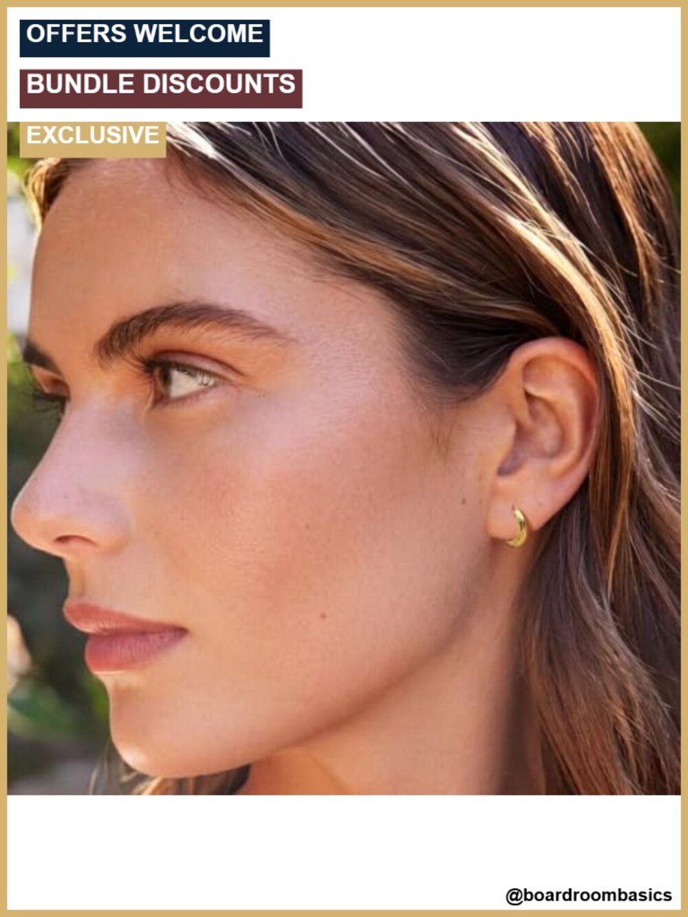 14K Gold Plated Hoop Earrings for Women Small Huggie Gold Earrings - Picture 6 of 6